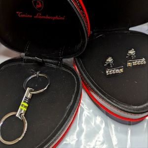 Tonino Lamborghini Luxury Key ring and Cuff links.
